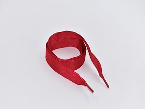 红色织带鞋带